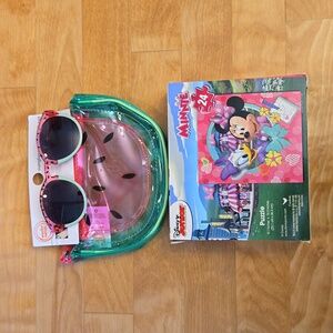 New sunglasses and pouch for 3 and up & Minnie puzzle 5+
